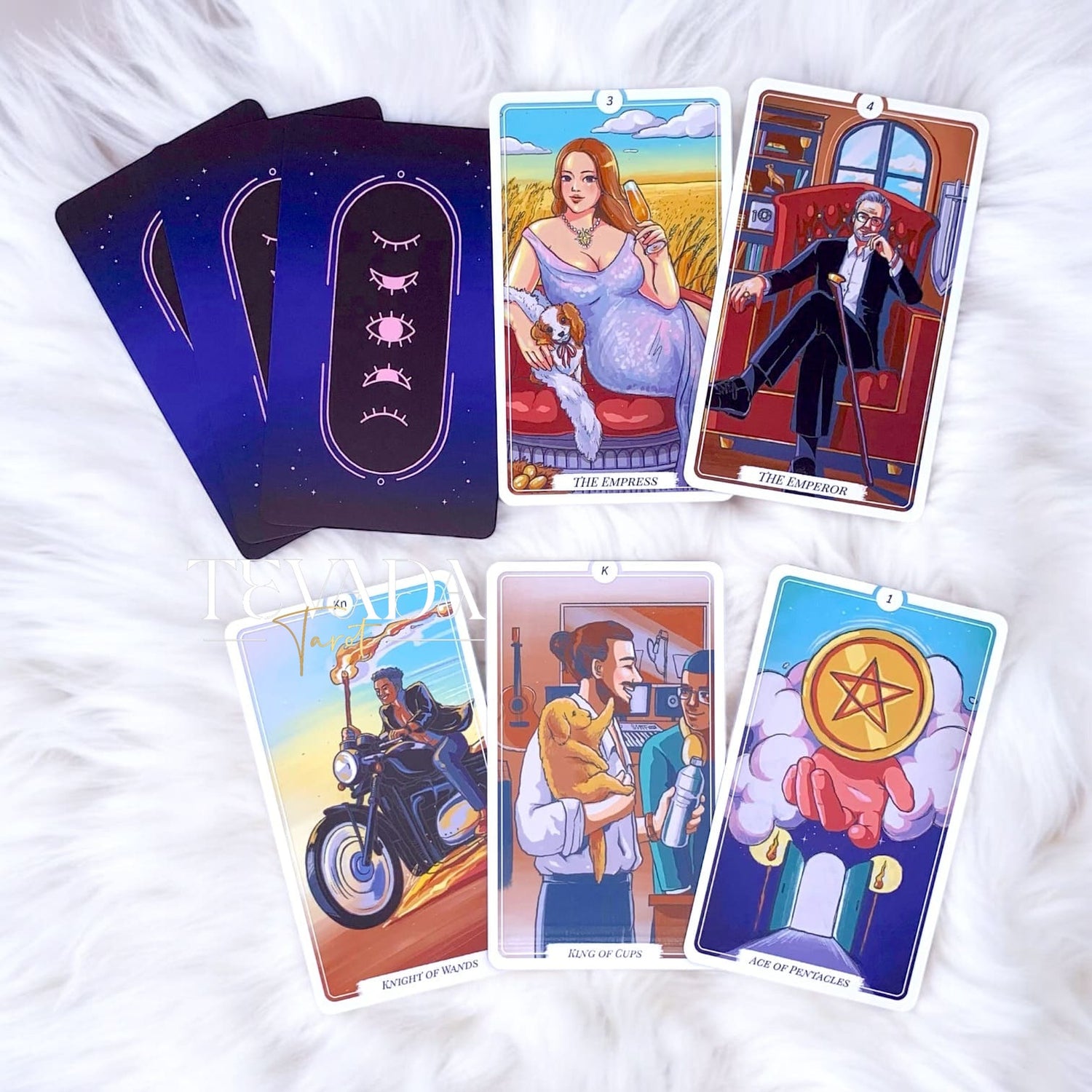 Wake Me Up Tarot II: A whimsical and vibrant 78-card deck capturing modern life&