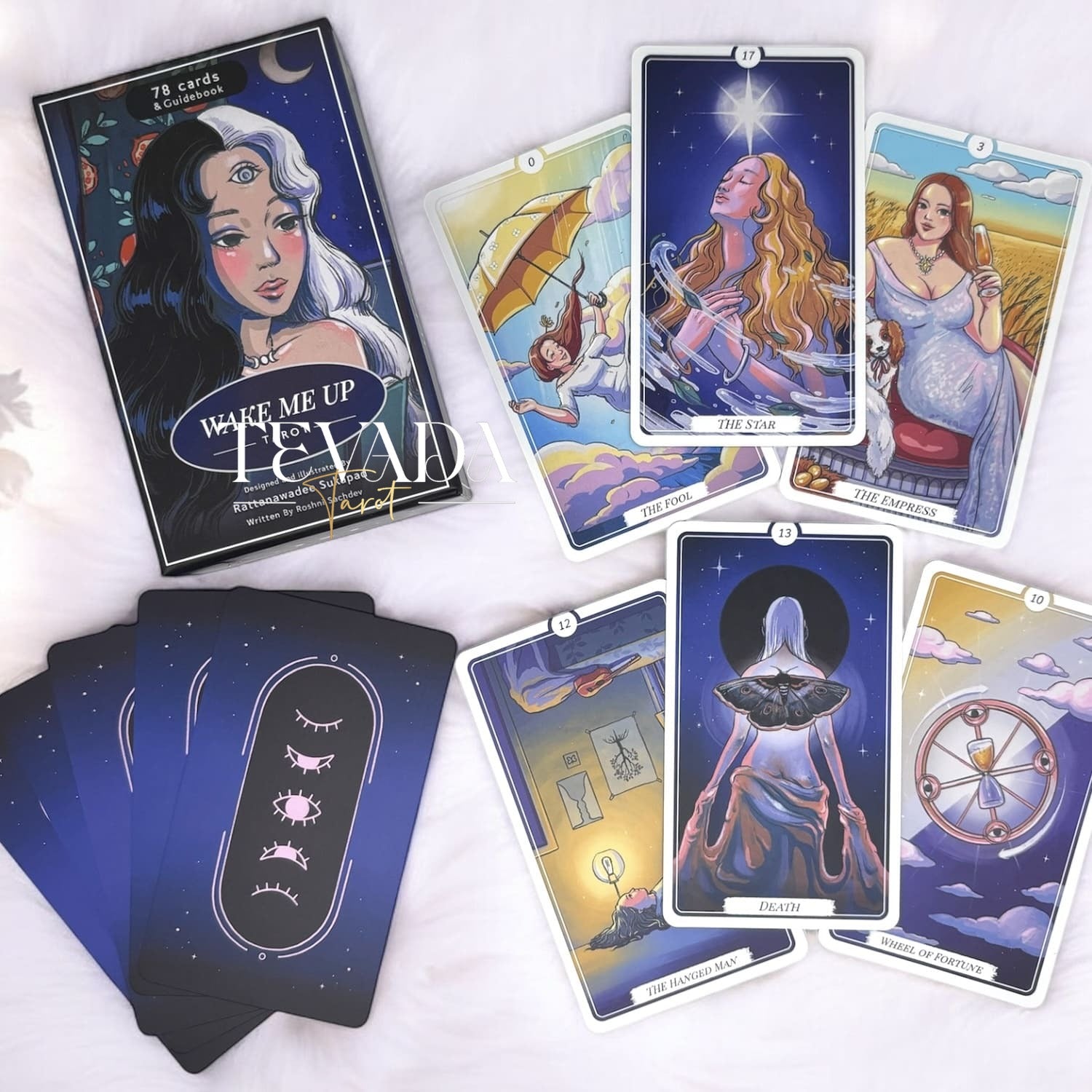 Wake Me Up Tarot II: A whimsical and vibrant 78-card deck capturing modern life&