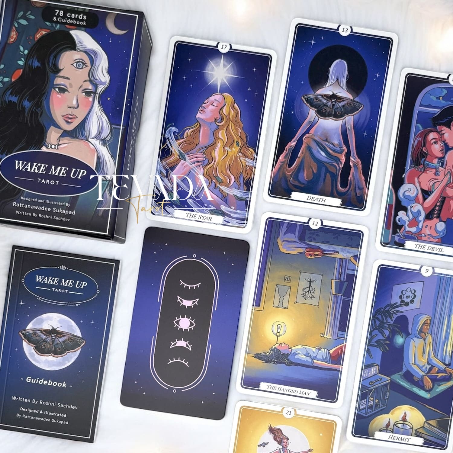 Wake Me Up Tarot II: A whimsical and vibrant 78-card deck capturing modern life&