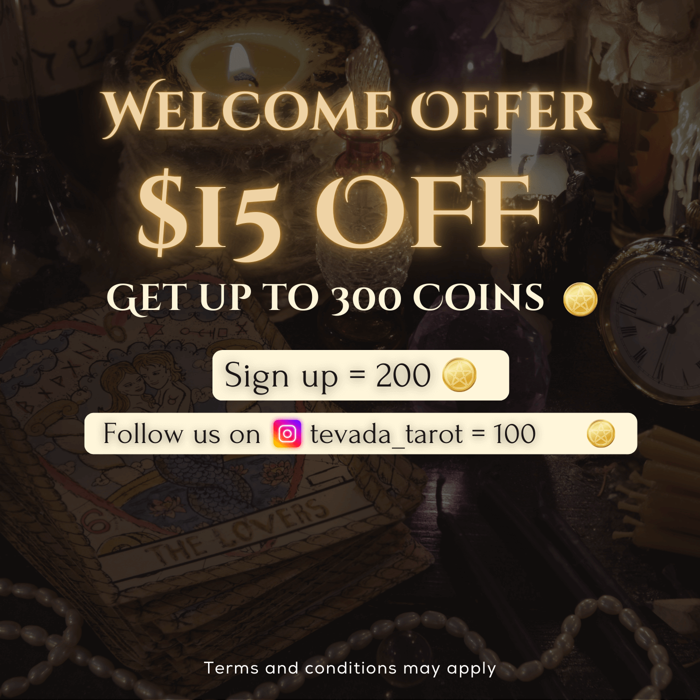Get $15 off your first order
