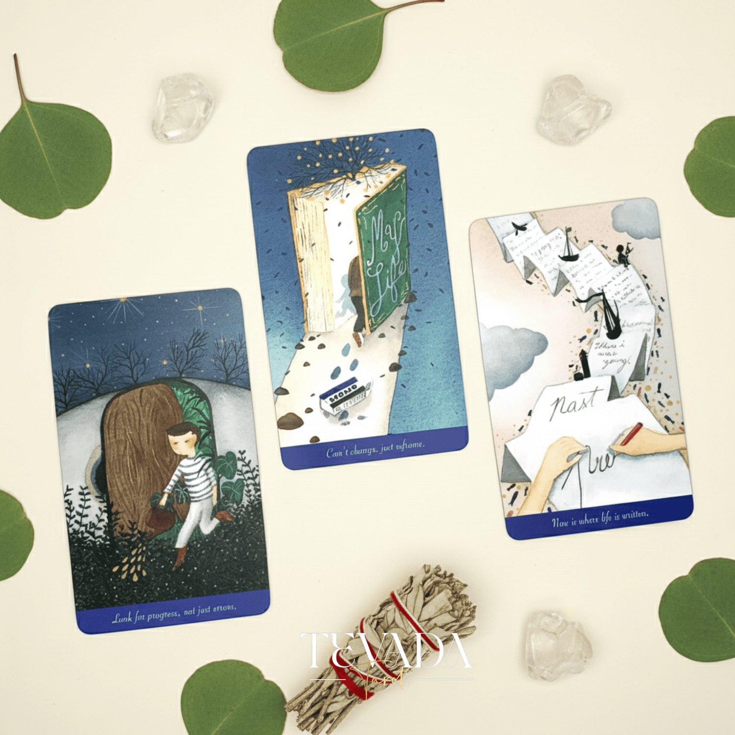 When I was young Oracle Deck featuring surreal cartoon art for inner child healing and self-acceptance.