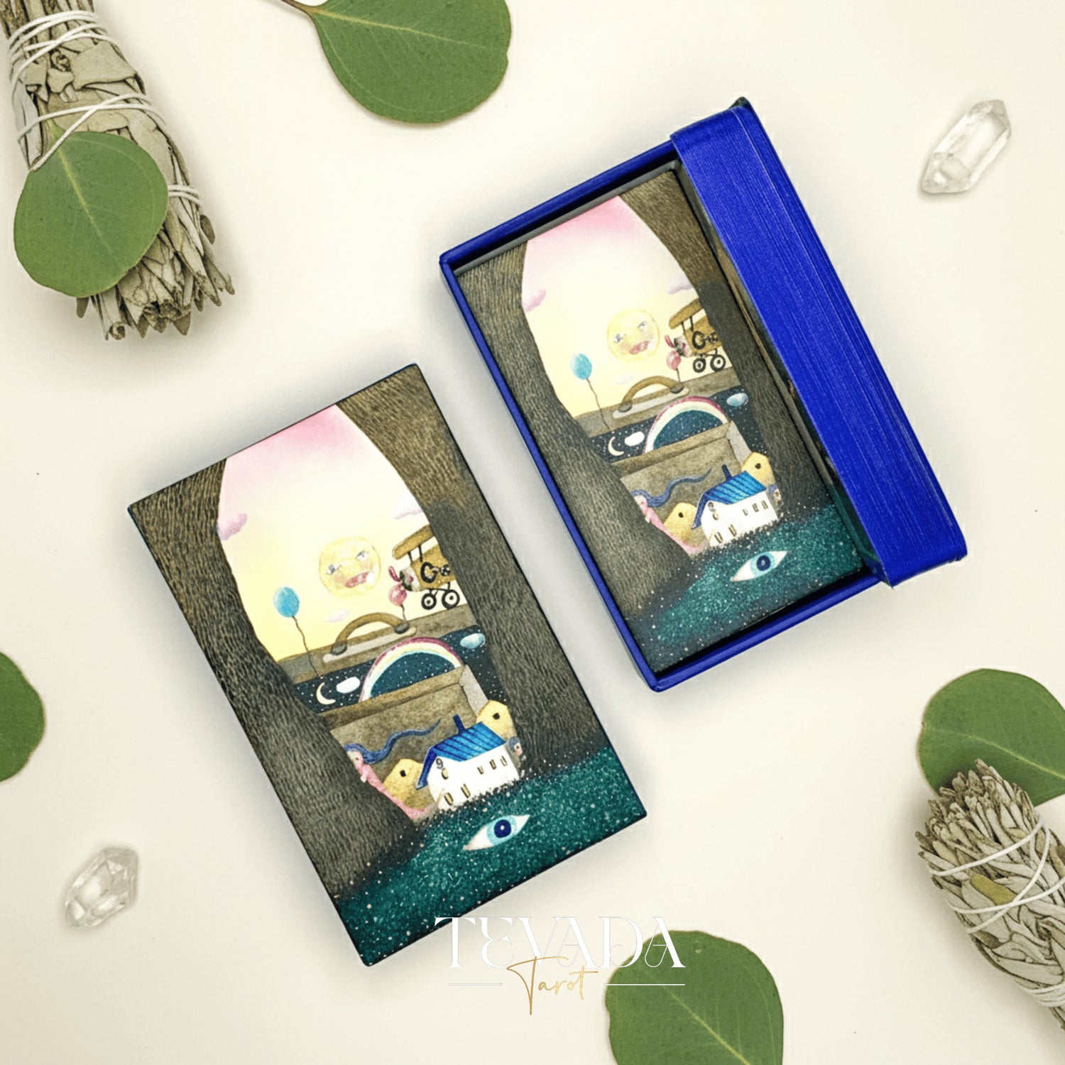 When I was young Oracle Deck featuring surreal cartoon art for inner child healing and self-acceptance.