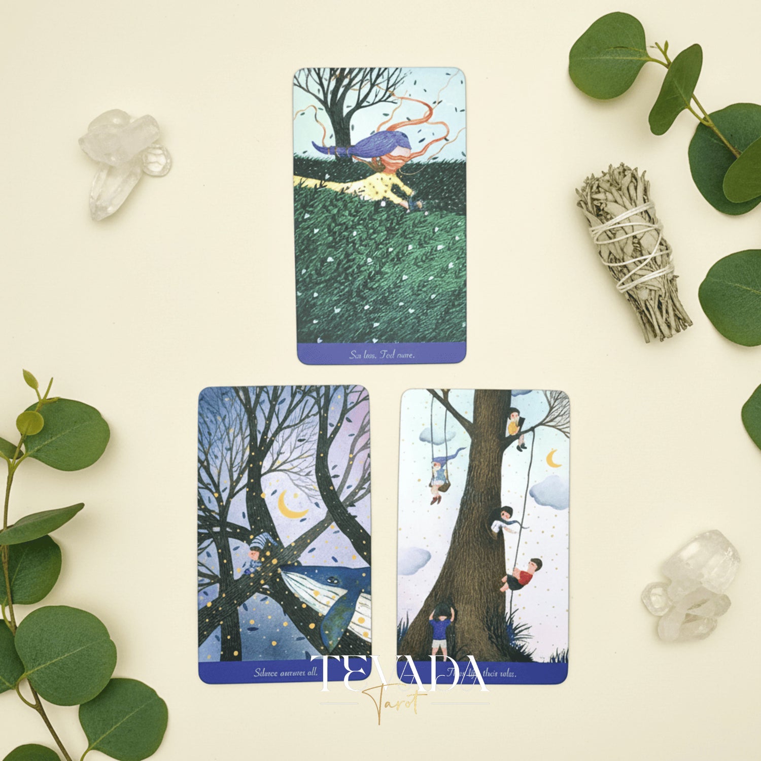 When I was young Oracle Deck featuring surreal cartoon art for inner child healing and self-acceptance.