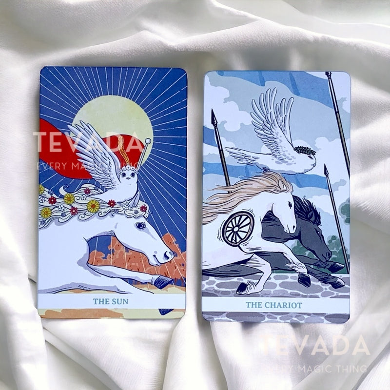 Unleash your intuition with White Winny Tarot! This whimsical 78-card deck features a charming owl guide, Winny, whose personality reflects YOUR emotions for personalized readings. Dive into a world of magic and self-discovery✨