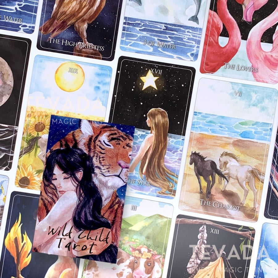 Unearth your inner wisdom with Wild Child Tarot II! Best-selling, hand-drawn animal cards guide you intuitively. Perfect for spiritual explorations. Shop now!