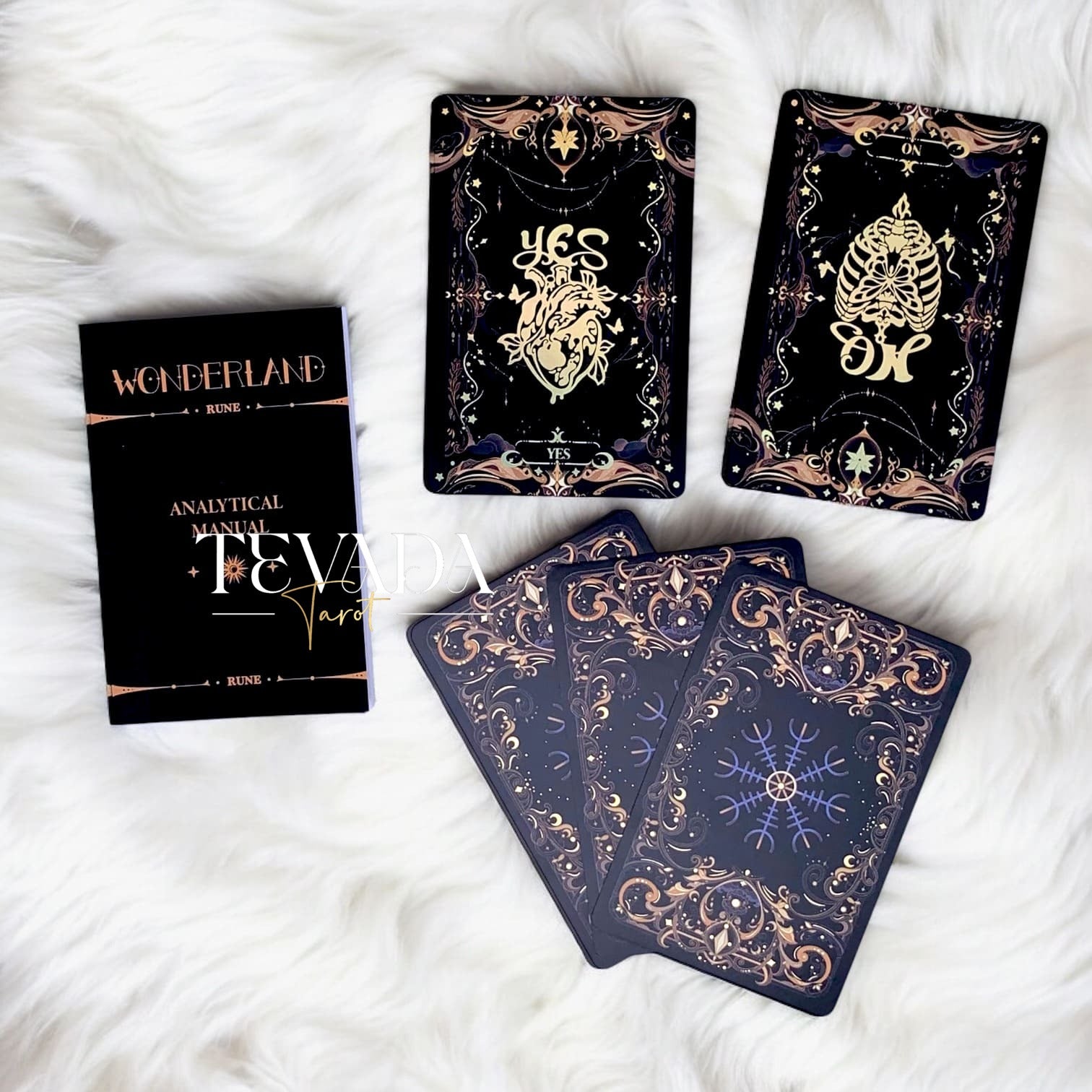 Unlock the secrets of the ancient world with Wonderland Runes. Featuring 27 gold-stamped cards, this deck offers intuitive guidance and insight into your spiritual journey.