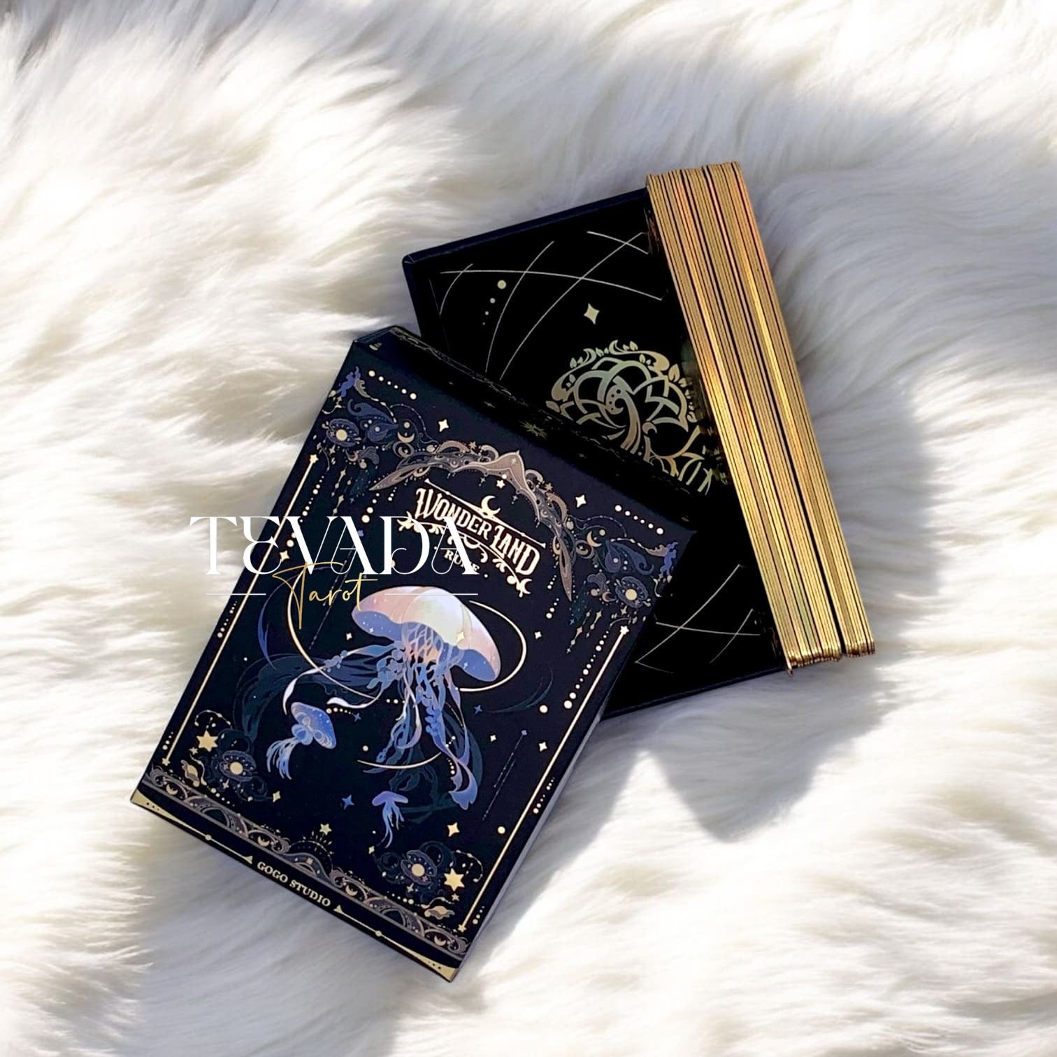 Unlock the secrets of the ancient world with Wonderland Runes. Featuring 27 gold-stamped cards, this deck offers intuitive guidance and insight into your spiritual journey.