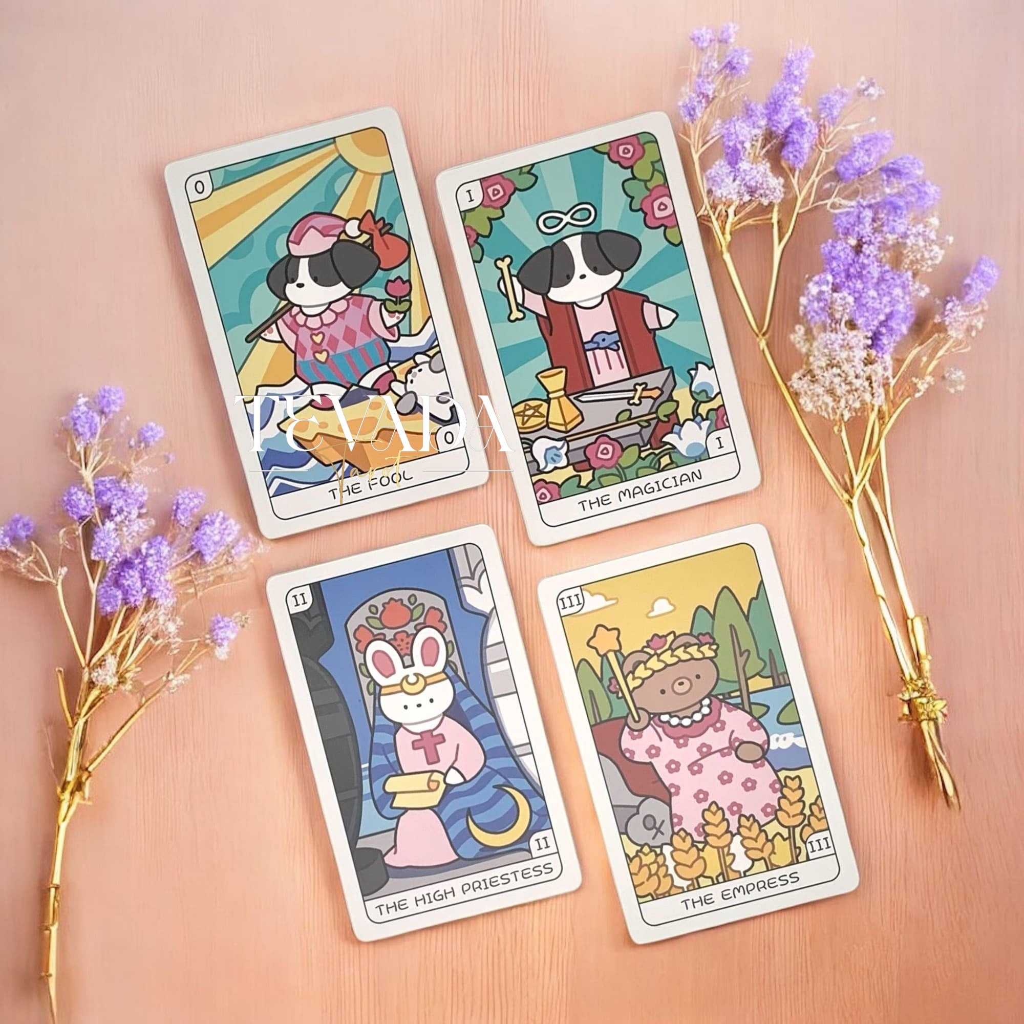 Discover the YOLO Tarot PINK Edition — a handcrafted 78-card tarot deck featuring adorable animal guides, intuitive symbolism, and magical artistry designed to inspire soulful readings and clarity.