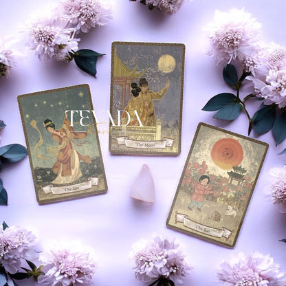 Discover the Yang Guifei Tarot — a vintage 78-card deck inspired by Chinese culture and mythology, perfect for intuitive readings and deep spiritual guidance.