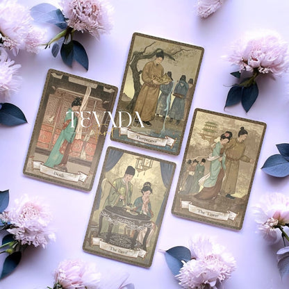 Discover the Yang Guifei Tarot — a vintage 78-card deck inspired by Chinese culture and mythology, perfect for intuitive readings and deep spiritual guidance.