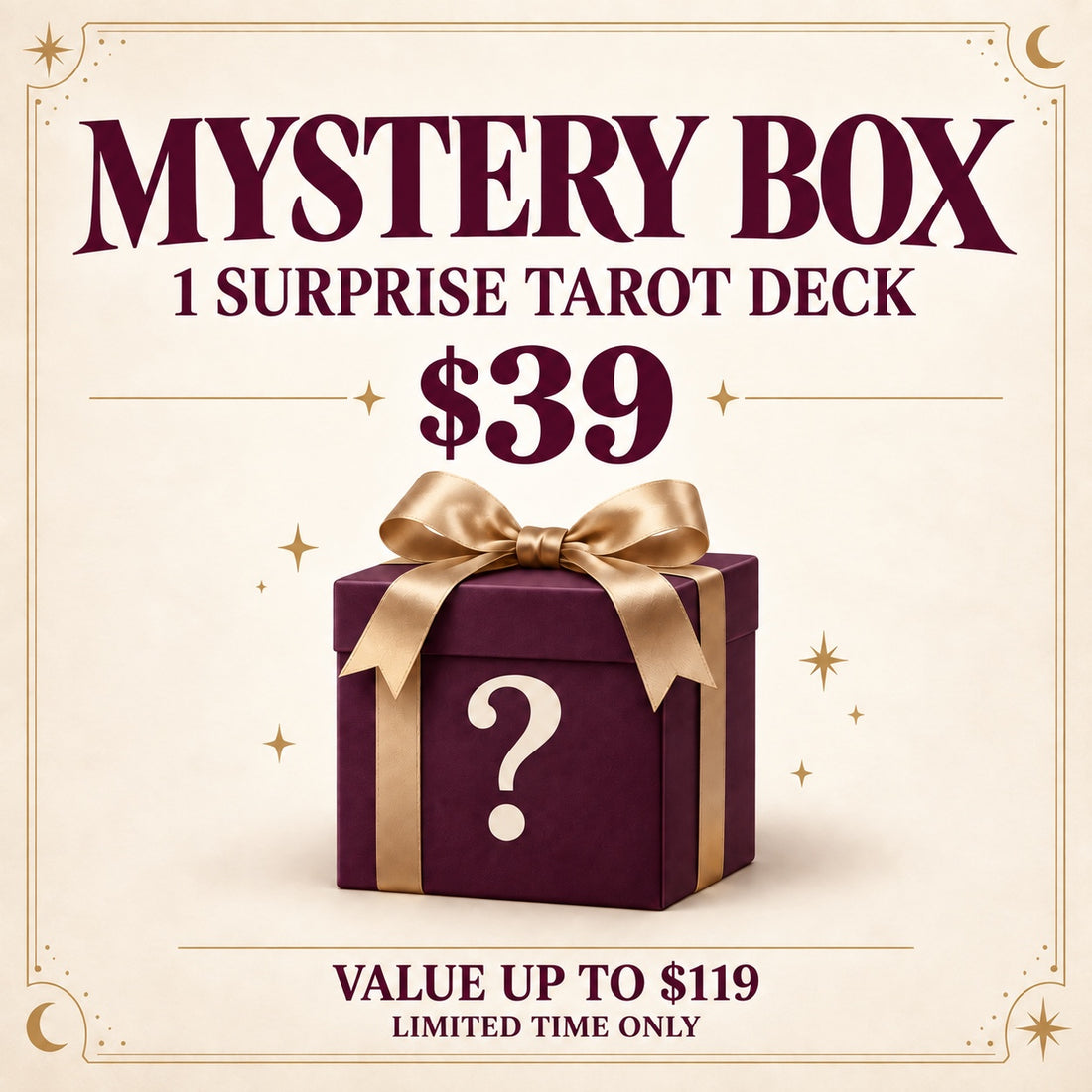 Mystery Box campaign: value up to $119, limited time only