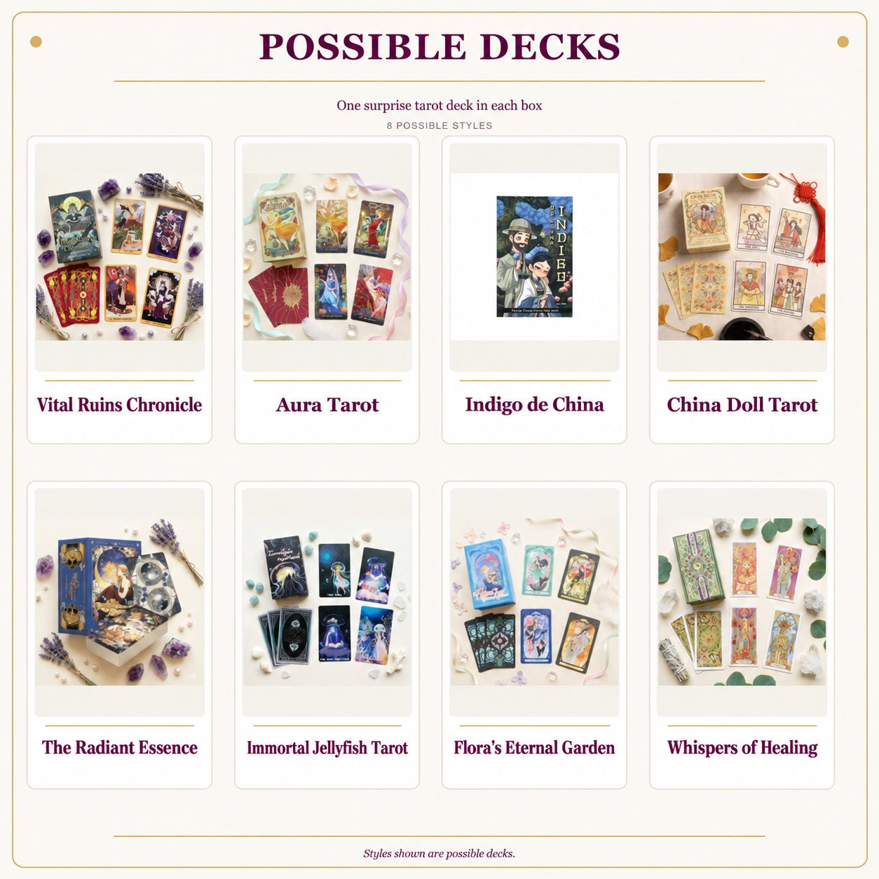 taro2005様特別セット！ TEVADA タロットミステリーボックス 2026 Oct – TEVADA Tarot