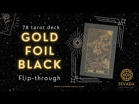 Gold Foil Tarot BLACK