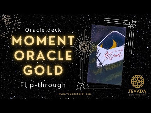 Moment Oracle Gold healing cartoon deck for shadow work and daily self-reflection