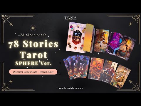 Discover the 78 Stories Tarot Sphere Ver.—a vibrant tarot deck turning everyday moments into intuitive guidance through relatable scenes and clear, magical symbolism.