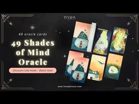 49 Shades of Mind Oracle Deck soft cartoon Indie Oracle Cards for inner child healing and gentle shadow work.