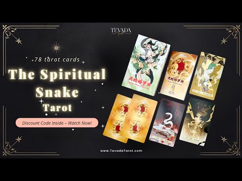 The Spiritual Snake Tarot whimsical traditional Chinese style indie tarot deck for personal growth and inner healing.