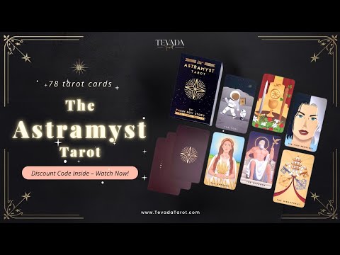The Astramyst Tarot Deck whimsical cosmic and Thai Khon art Indie Tarot Deck on 350gsm matte paper for self reflection.