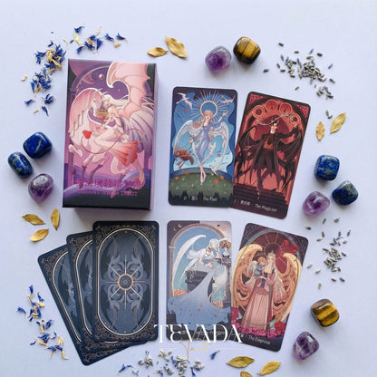 Explore the Dreamy Wings Tarot, a fantasy-inspired 78-card deck revealing light, shadow, and self-discovery. A magical tool for intuitive readings and deep personal guidance.