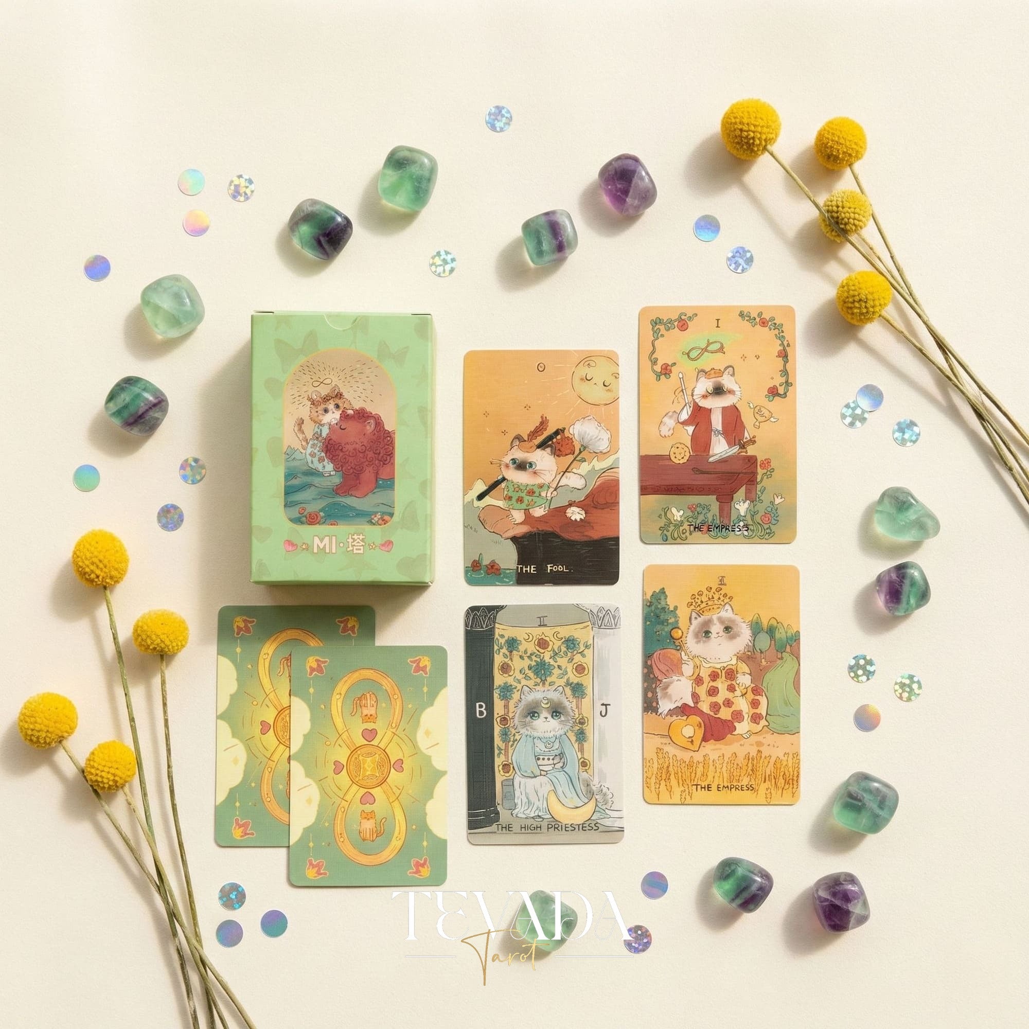 Mita Cat Tarot POCKET | TEVADA Tarot