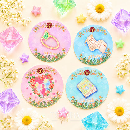 Alice’s Illusory Dream Lenormand MINI round pocket oracle cards for gentle daily reflection