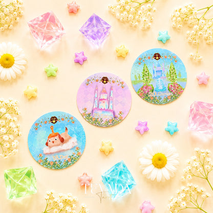 Alice’s Illusory Dream Lenormand MINI round pocket oracle cards for gentle daily reflection