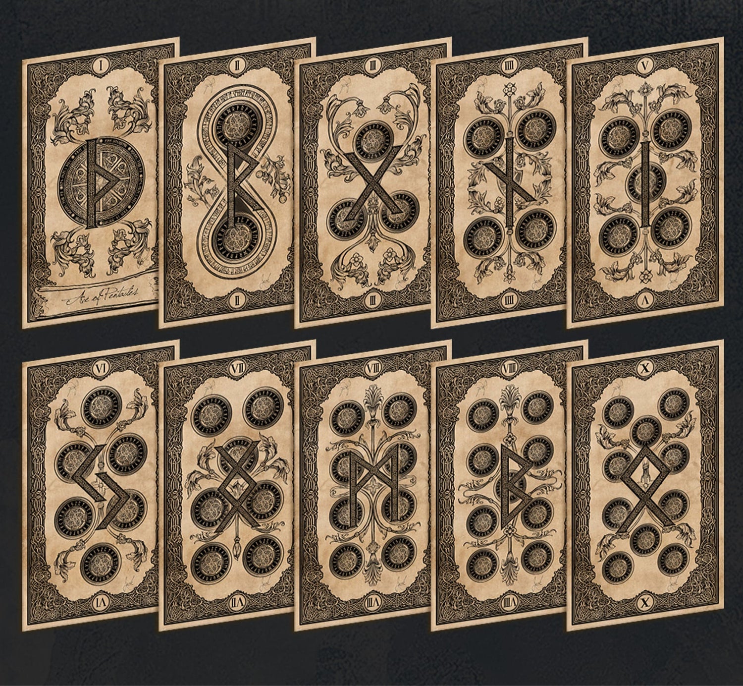 Ancient Times Tarot Standard Edition celestial mythology deck for intuitive readings and self-reflection
