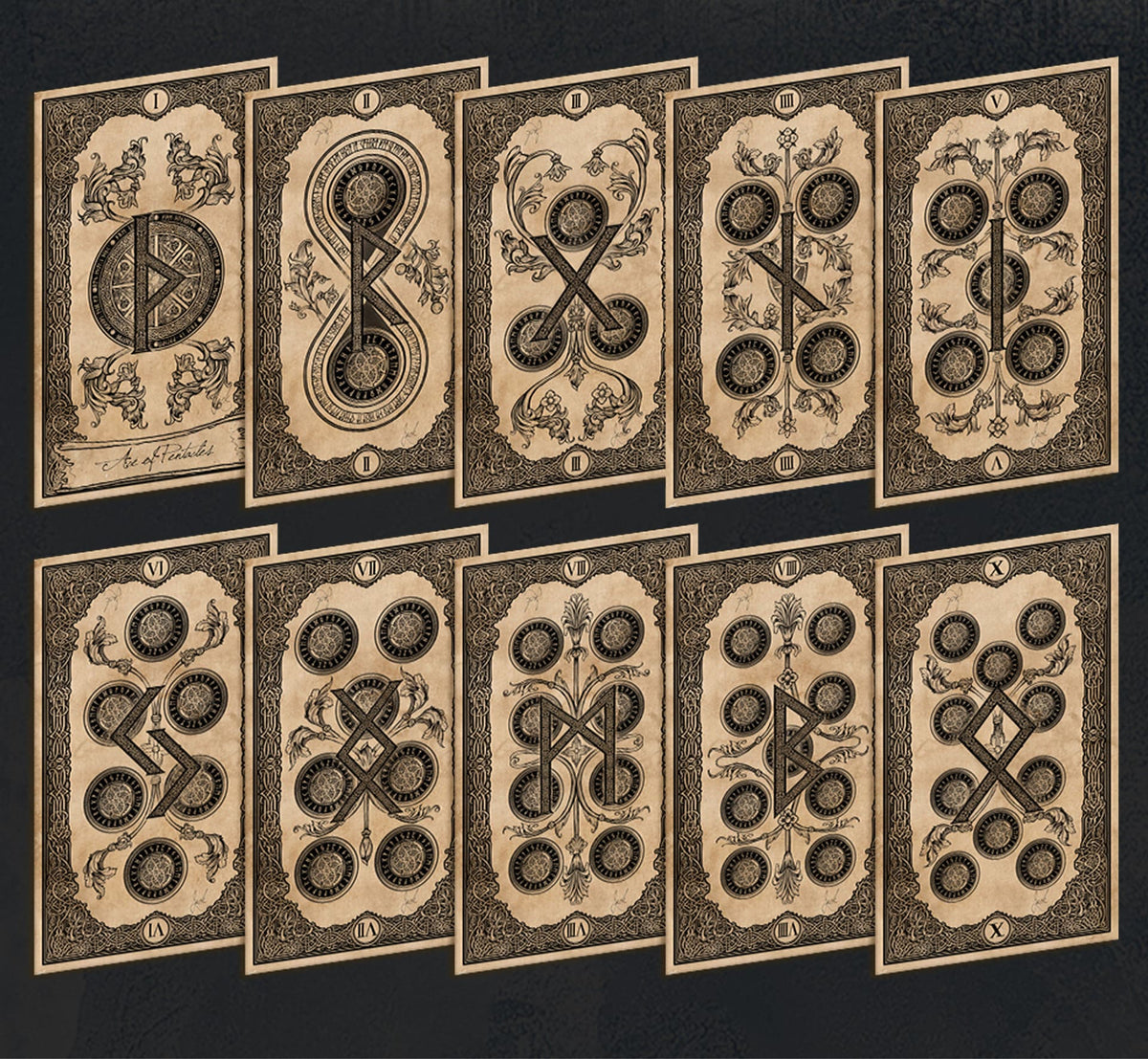 Ancient Times Tarot Standard Edition celestial mythology deck for intuitive readings and self-reflection