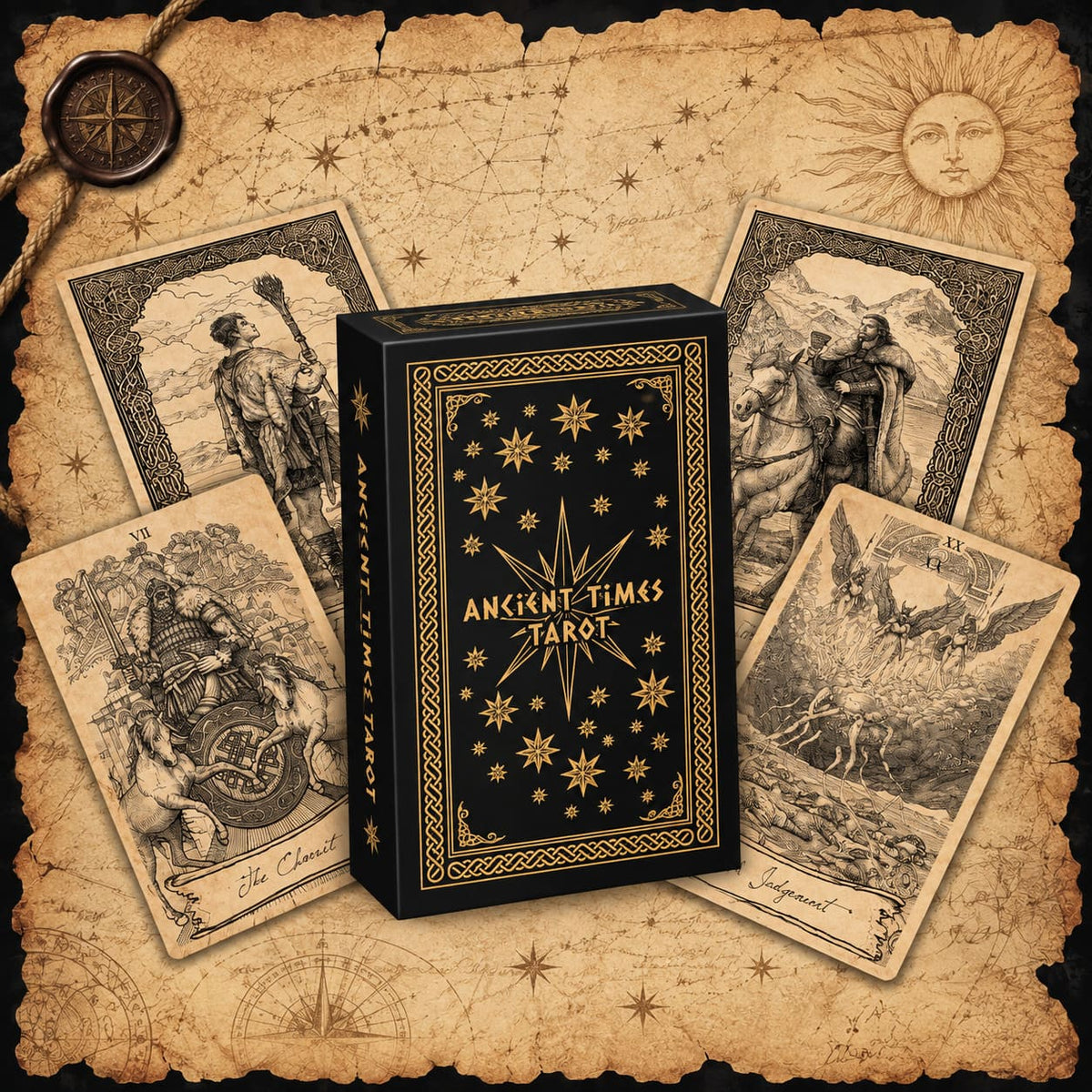 Ancient Times Tarot Standard Edition celestial mythology deck for intuitive readings and self-reflection