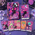 At the Edge of the Galaxy Tarot hand-drawn cyberpunk deck for reflection and personal growth