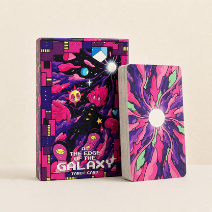 At the Edge of the Galaxy Tarot hand-drawn cyberpunk deck for reflection and personal growth