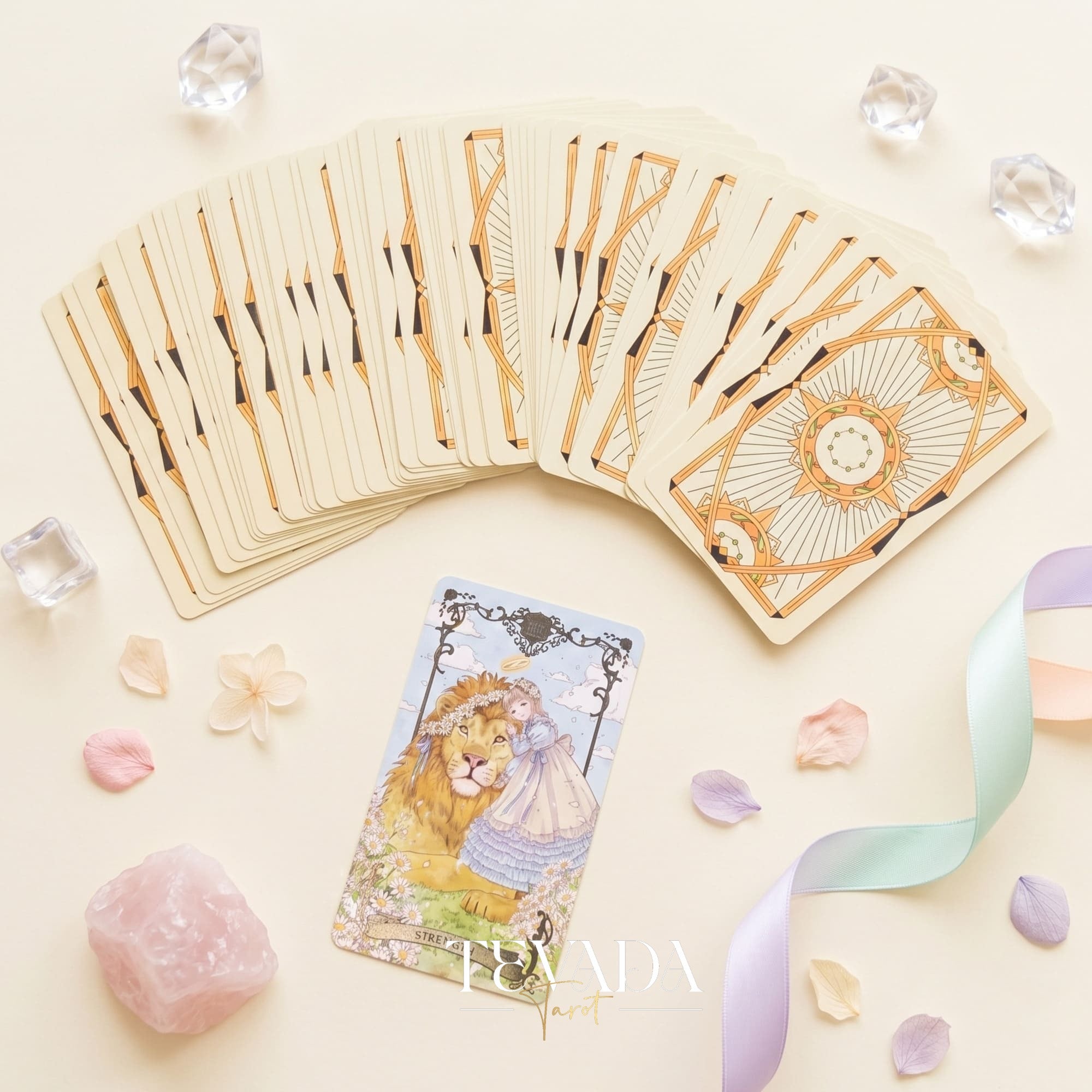 Avalon Revelation Tarot DELUXE Edition Japanese anime indie tarot deck for inner child healing.