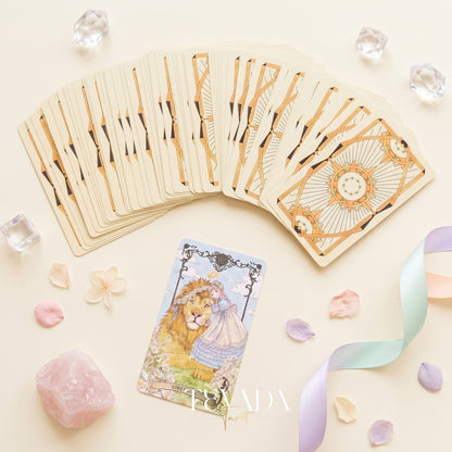 Avalon Revelation Tarot DELUXE Edition Japanese anime indie tarot deck for inner child healing.