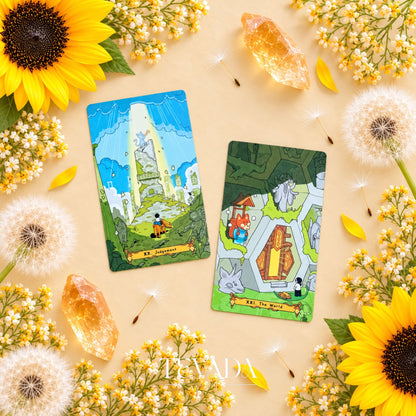 Big World Small Me Tarot storybook RWS deck for gentle daily reflection
