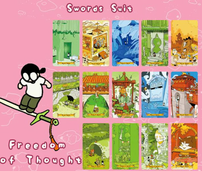 Big World Small Me Tarot storybook RWS deck for gentle daily reflection