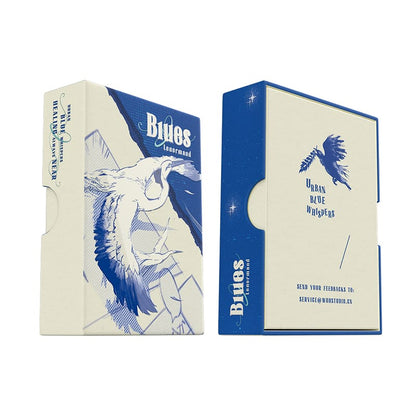 Blues Lenormand Deck Klein blue comic-style oracle deck for direct daily readings