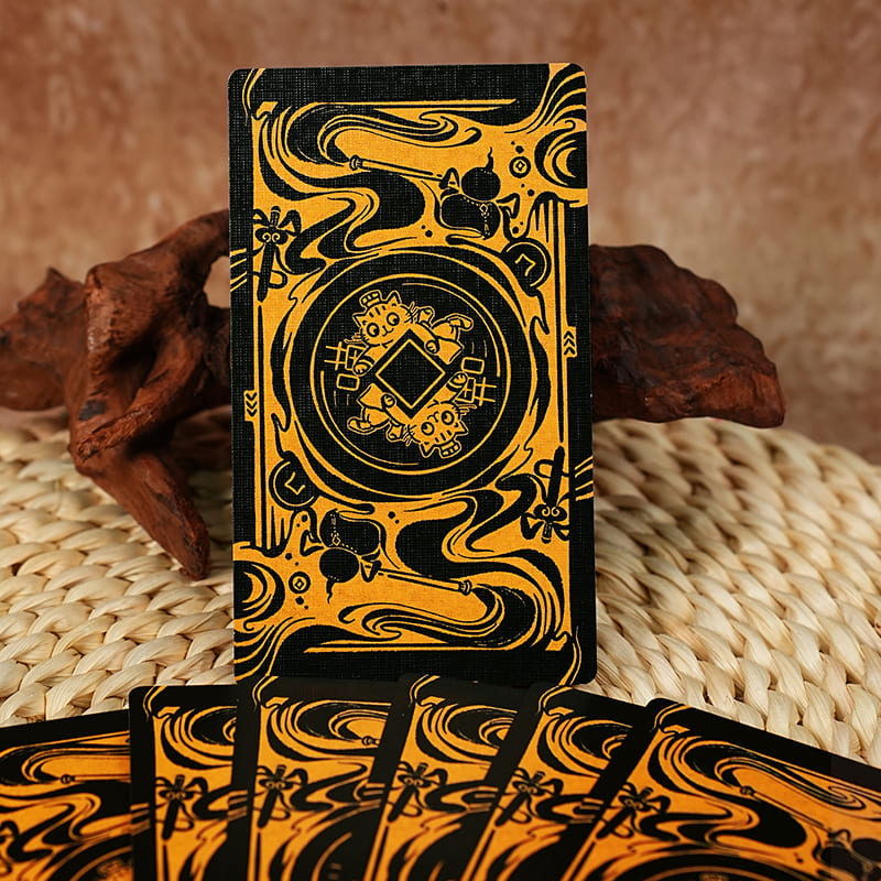 Cat Charm Tarot Deck vintage orange cat tarot cards for warm daily guidance
