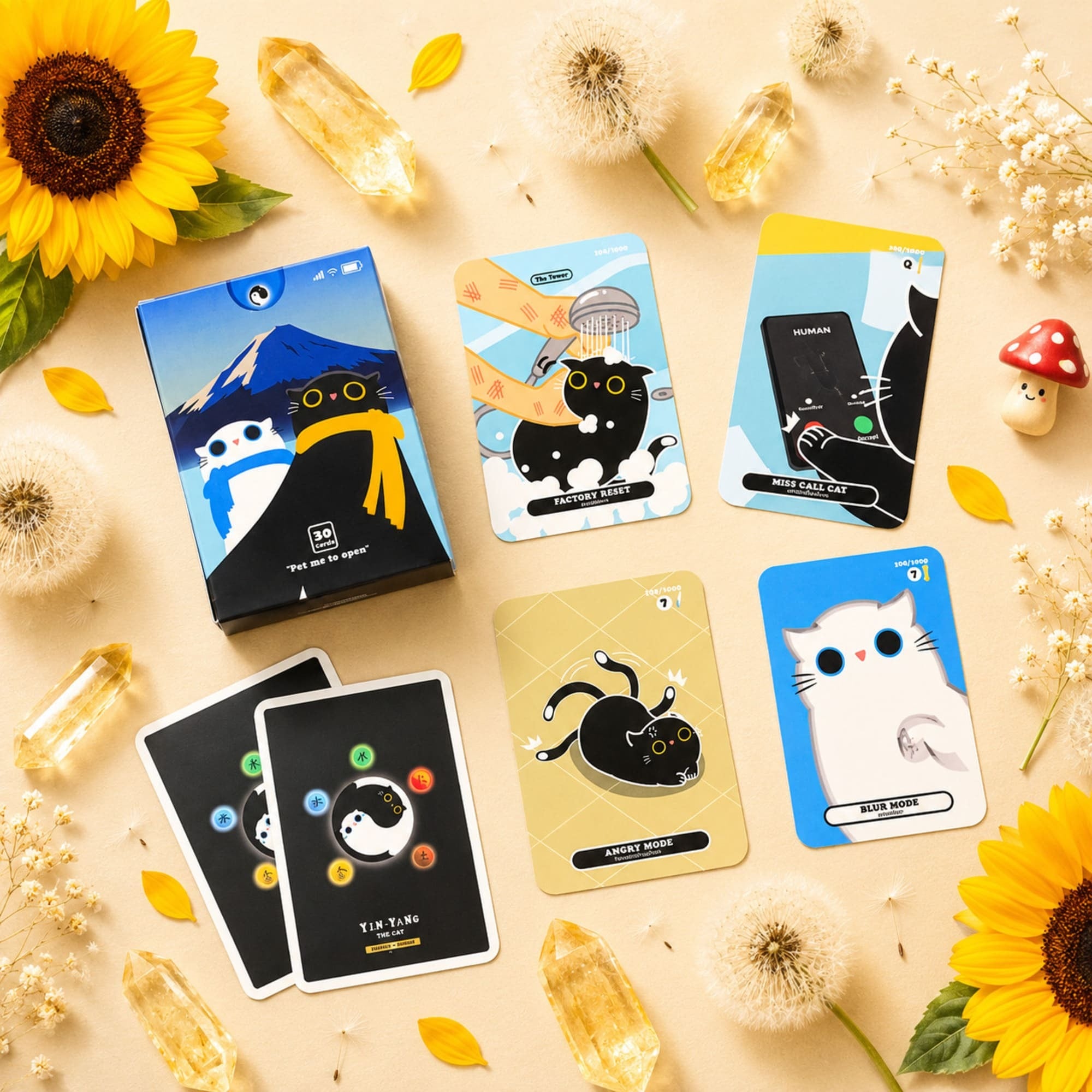 Cat Mode Oracle anime-inspired cat oracle cards for playful daily reflection