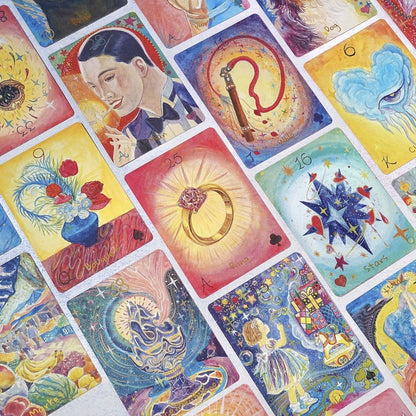 Cherry Dreamwoven Lenormand Mini Edition whimsical fairy-tale Oracle Cards for gentle daily divination and self-reflection.