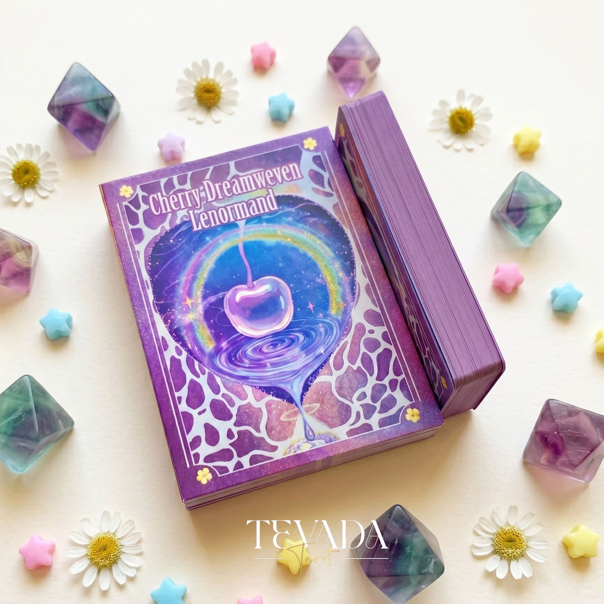 Cherry Dreamwoven Lenormand Mini Edition whimsical fairy-tale Oracle Cards for gentle daily divination and self-reflection.