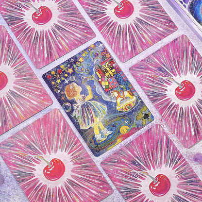 Cherry Dreamwoven Lenormand Mini Edition whimsical fairy-tale Oracle Cards for gentle daily divination and self-reflection.