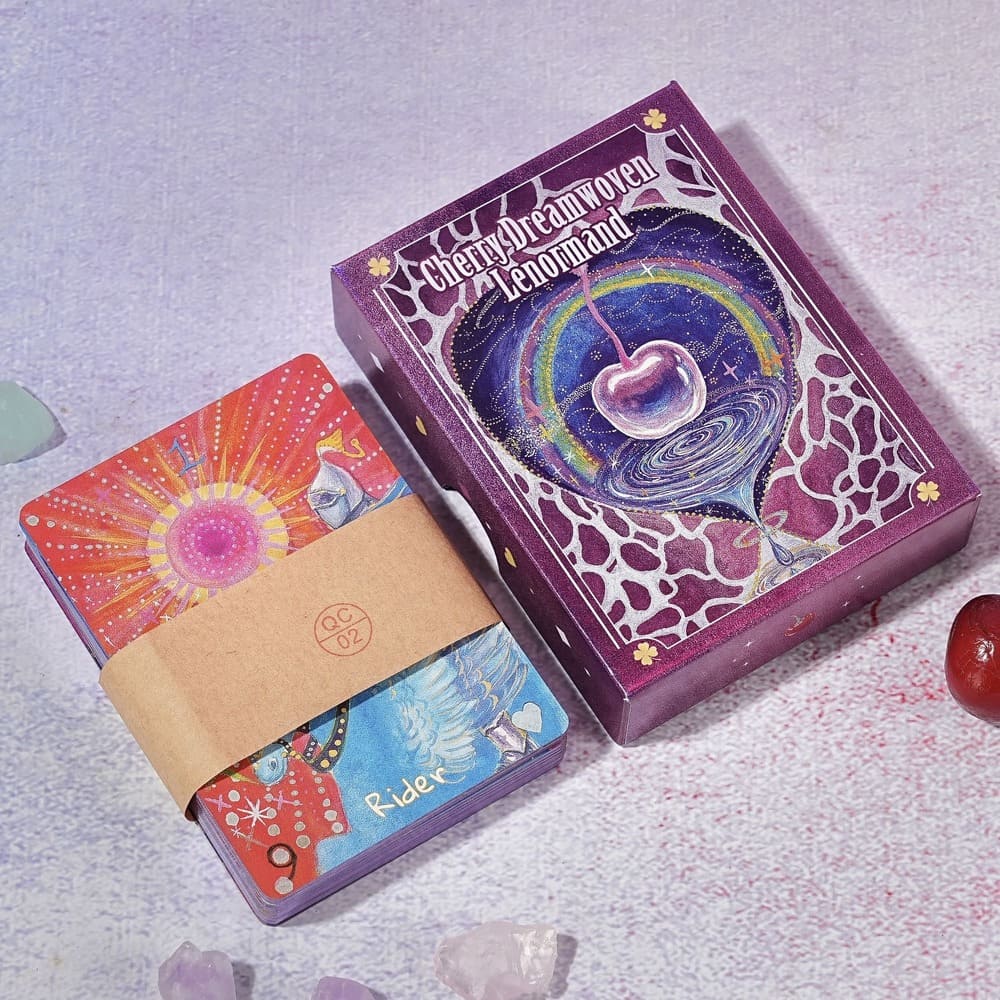Cherry Dreamwoven Lenormand Mini Edition whimsical fairy-tale Oracle Cards for gentle daily divination and self-reflection.