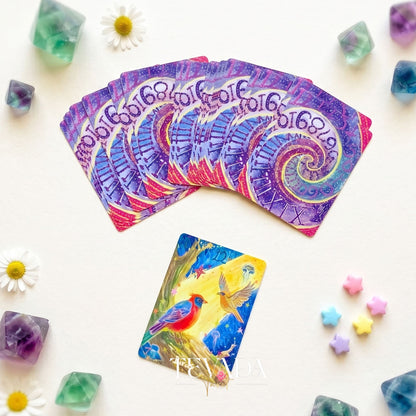 Cherry Dreamwoven Lenormand Mini Edition whimsical fairy-tale Oracle Cards for gentle daily divination and self-reflection.