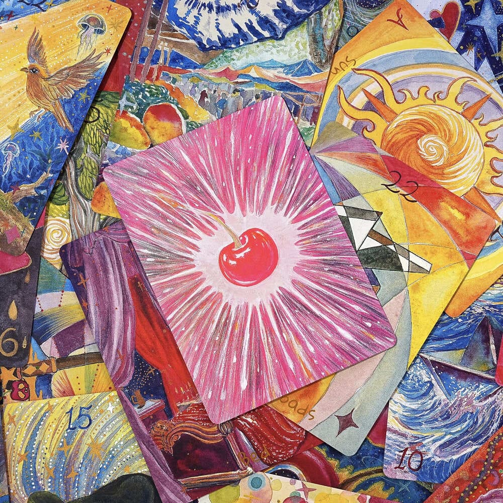Cherry Dreamwoven Lenormand Mini Edition whimsical fairy-tale Oracle Cards for gentle daily divination and self-reflection.