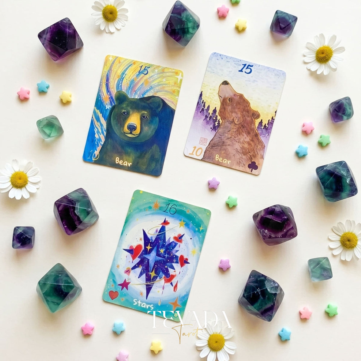 Cherry Dreamwoven Lenormand Mini Edition whimsical fairy-tale Oracle Cards for gentle daily divination and self-reflection.