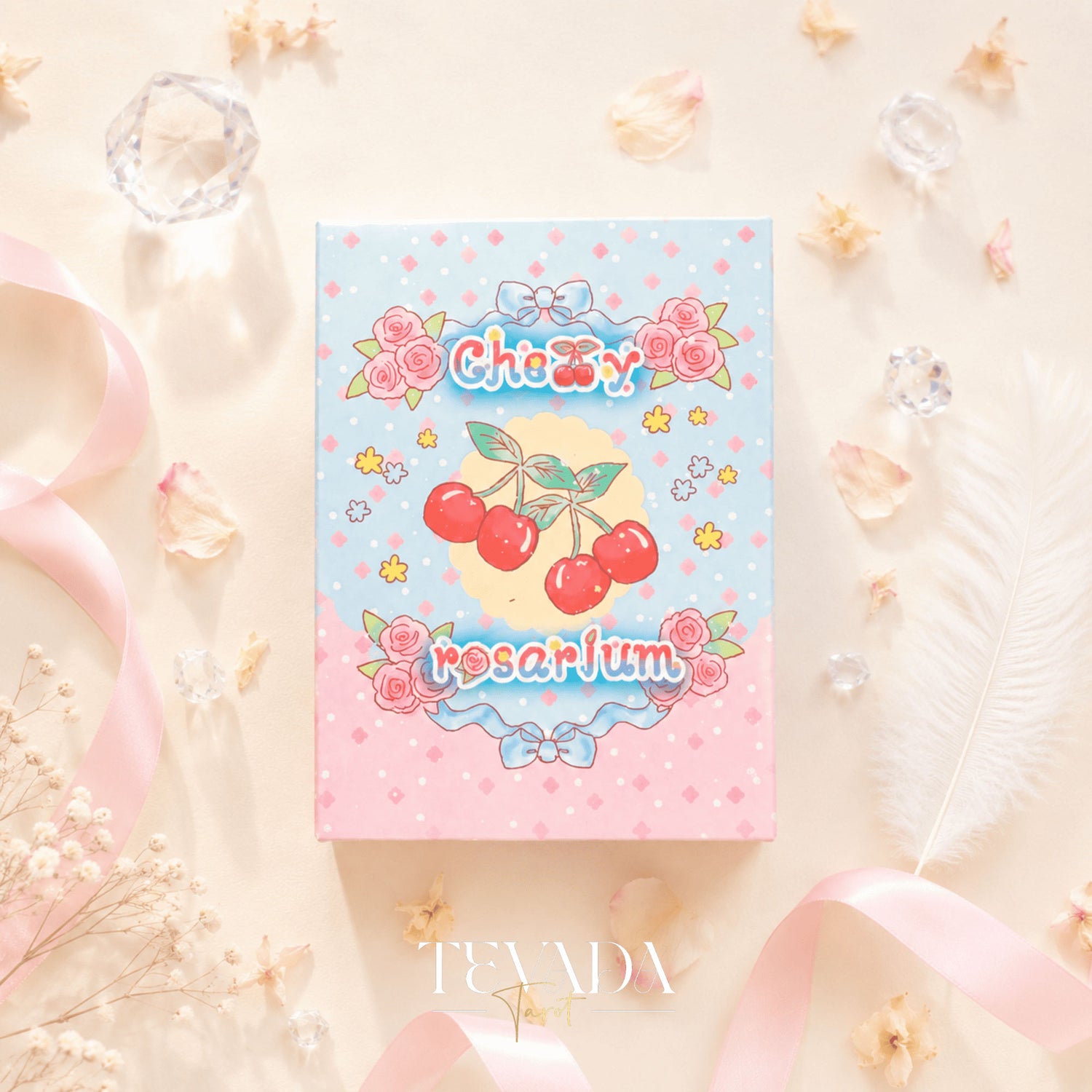 Cherry Rosarium Lenormand Deck pastel floral oracle cards for gentle daily clarity