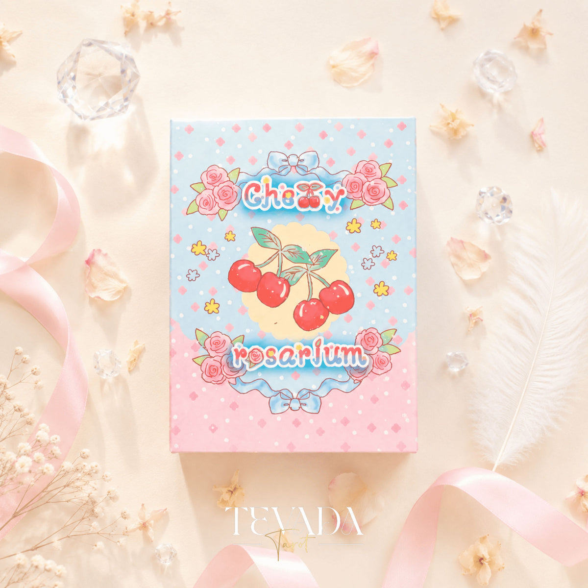 Cherry Rosarium Lenormand Deck pastel floral oracle cards for gentle daily clarity