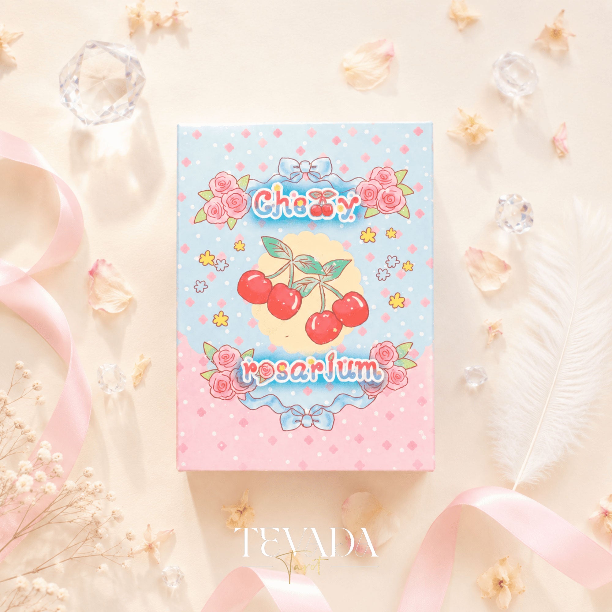 Cherry Rosarium Lenormand Deck pastel floral oracle cards for gentle daily clarity