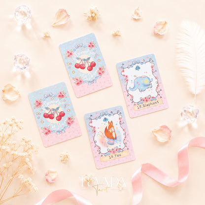 Cherry Rosarium Lenormand Deck pastel floral oracle cards for gentle daily clarity