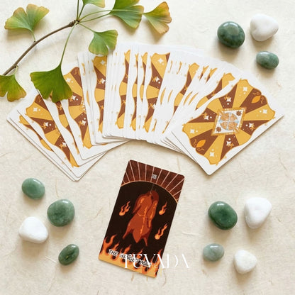 Chinese Cuisine Tarot whimsical food themed Indie Tarot cards for daily rituals and self reflection.